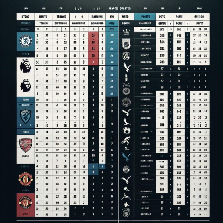 2023/2024 Premier League Table: Tracking the Season’s Standings